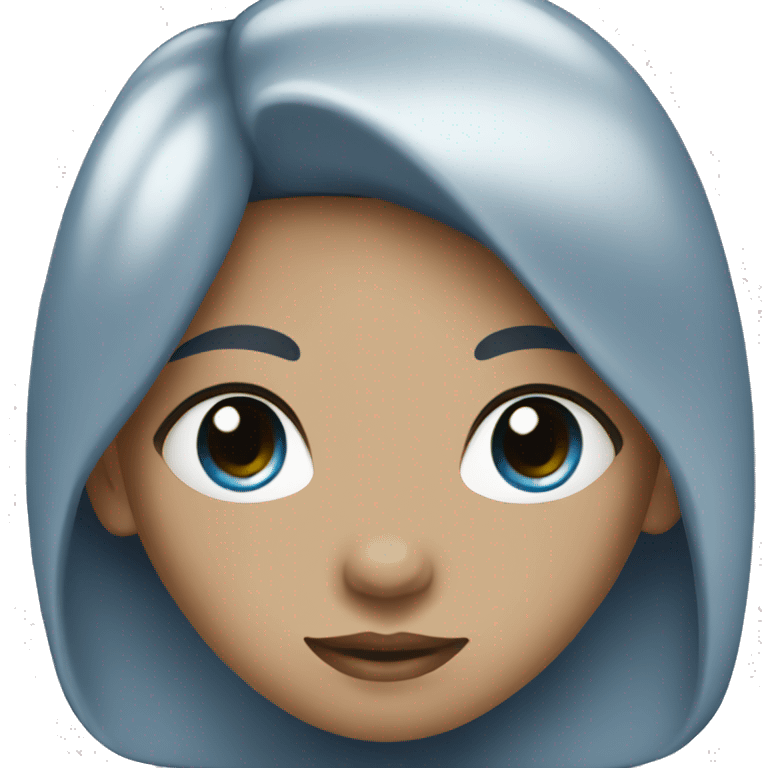 Blue girl emoji