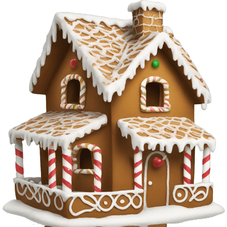 Gingerbread house emoji