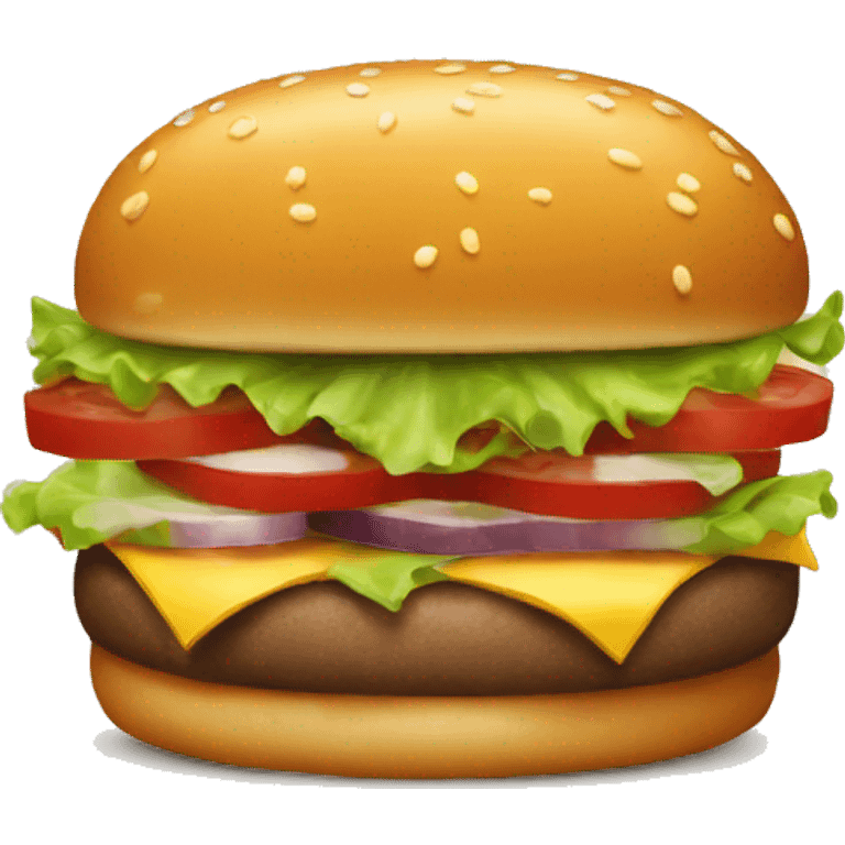 Hamburguesa con cabello emoji