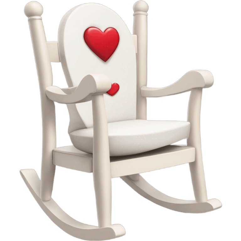 rocki rocking chair with a heart-shaped hole in the headboard rocking chair with a heart-shaped hole in the headboard  emoji