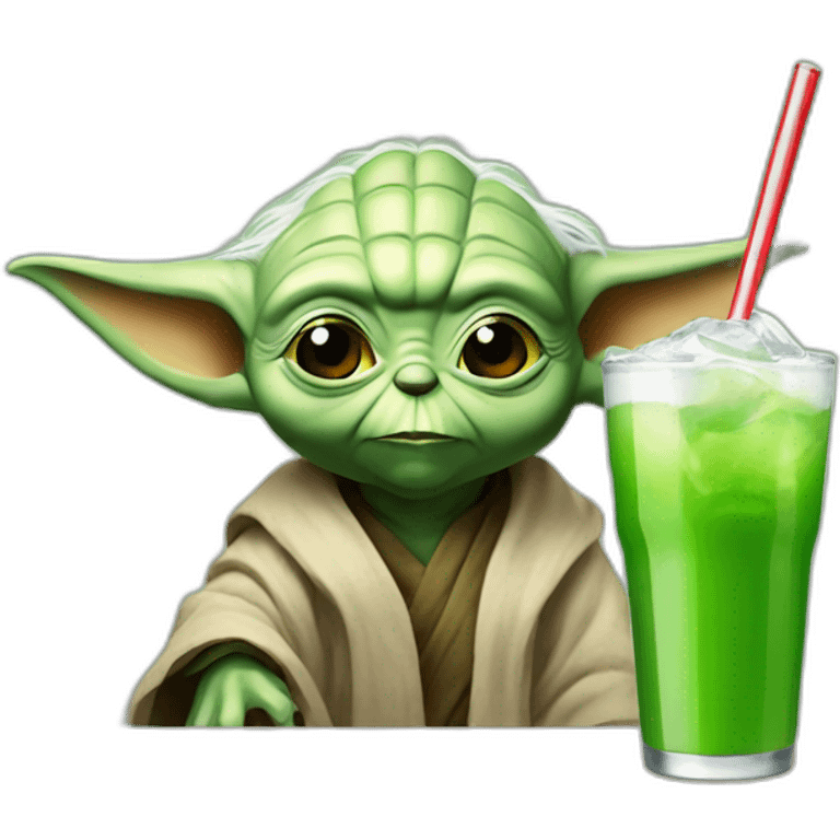 yoda drink coke emoji