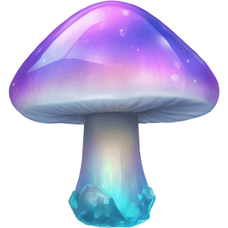 Opal crystal mushroom  emoji