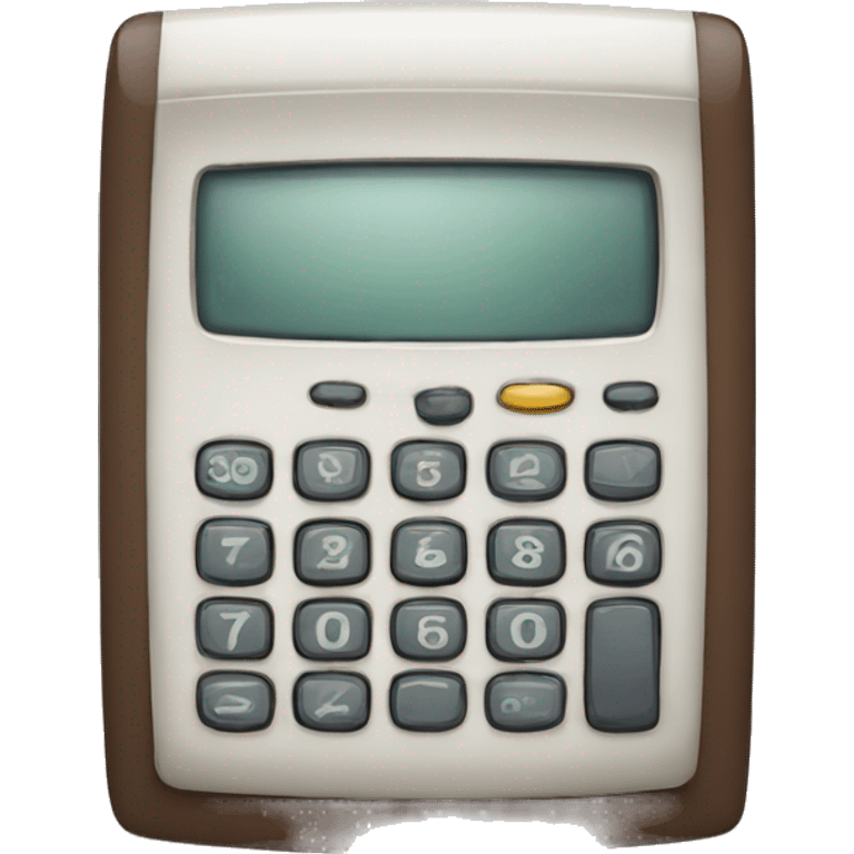 old calculator with a beard emoji