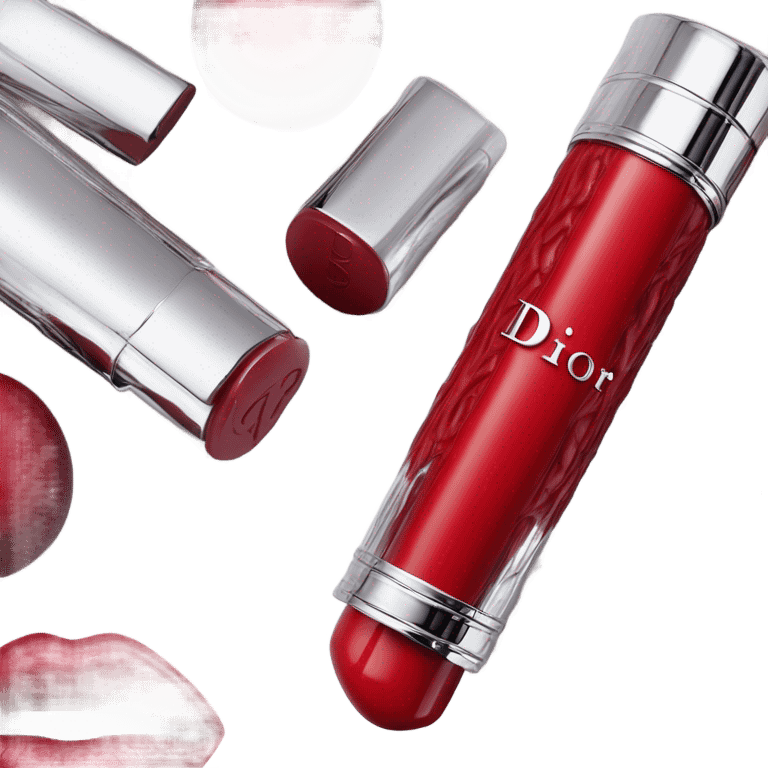 Dior red lipstick emoji