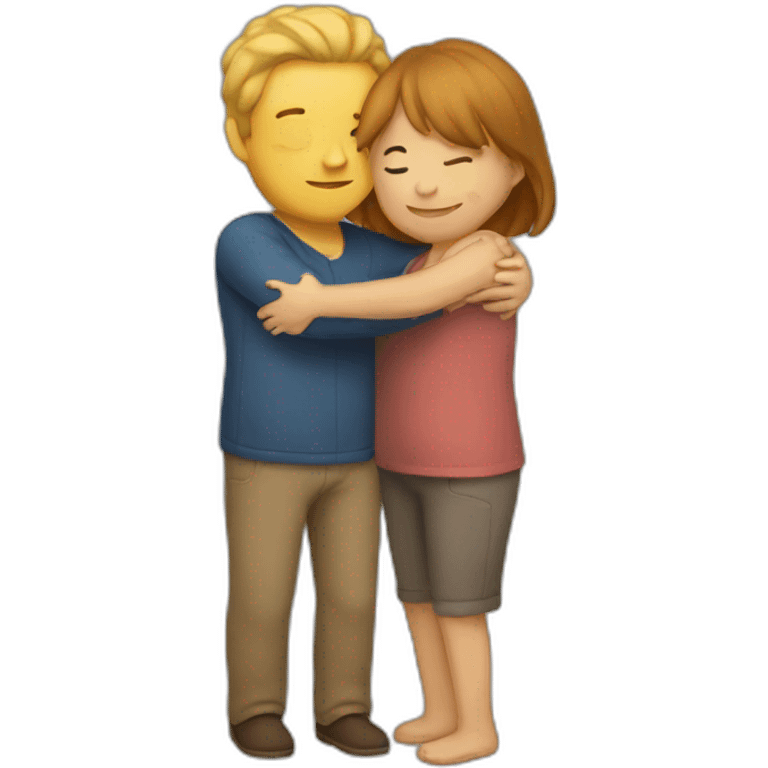 2 people hugs emoji