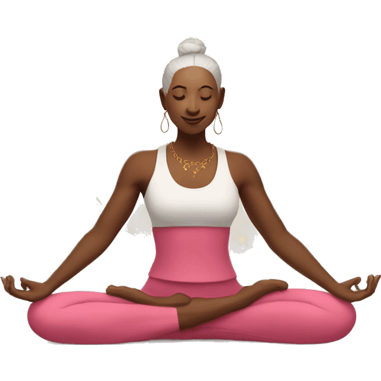 yoga and magic emoji