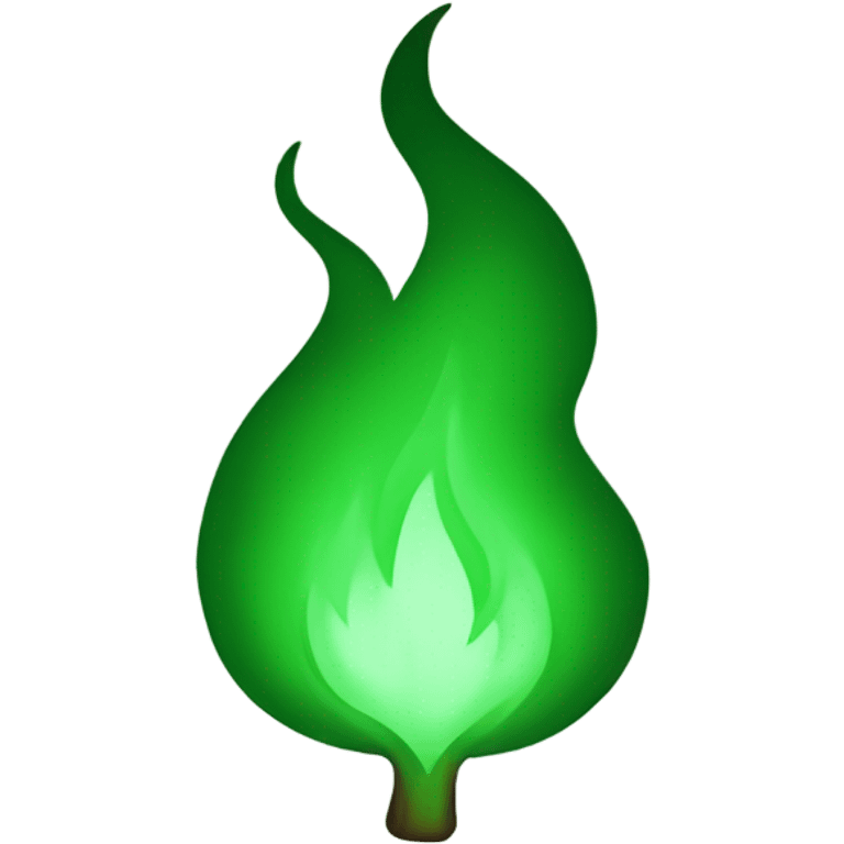 Green fire emoji