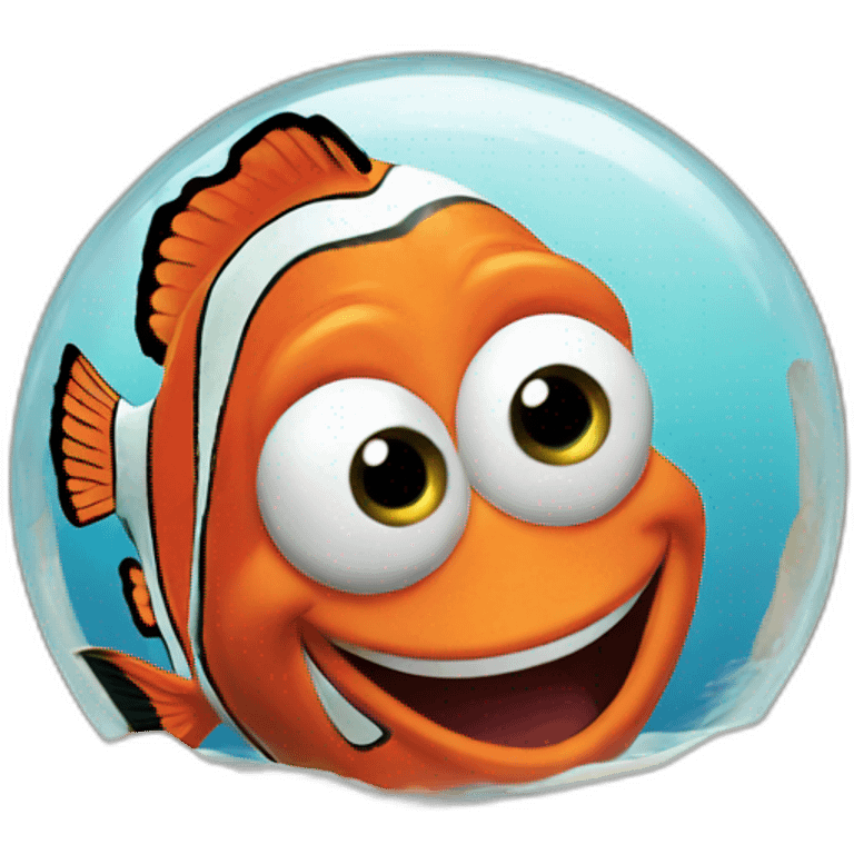 Nemo with his home emoji