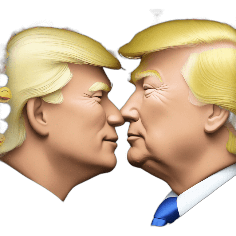 trump-and-putin-kissing,-lgbtq+ friendly, positivity, inclusiveness emoji