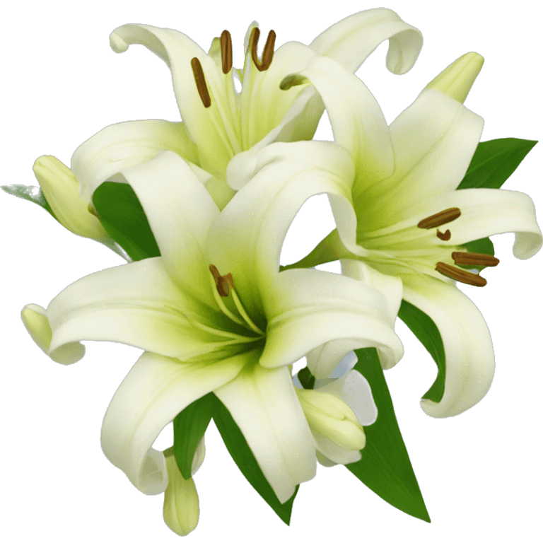 a bouquet of lilies  emoji