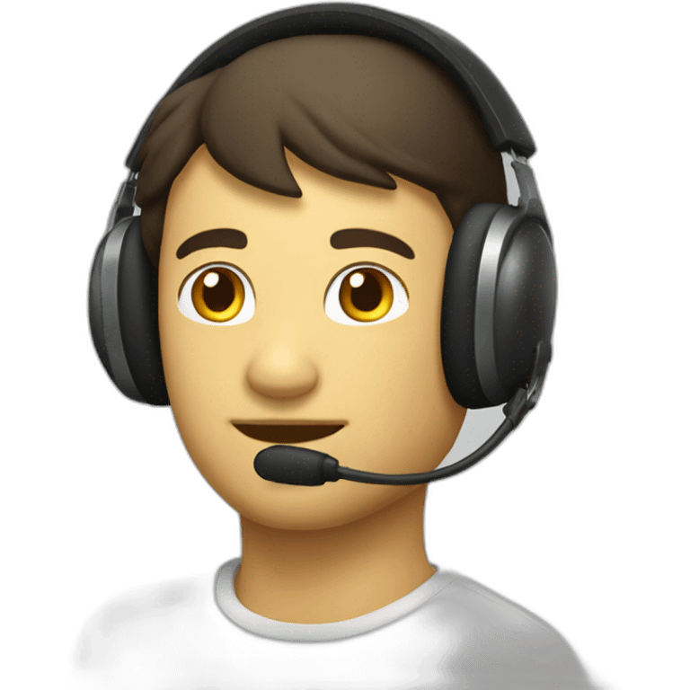 Casque apple noir emoji