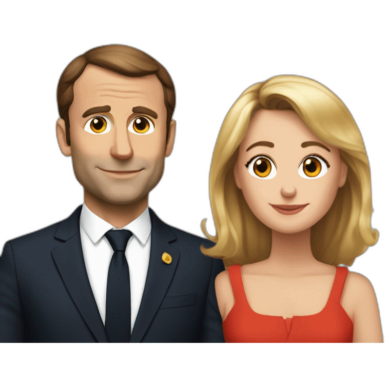 Macron et Brigitte emoji