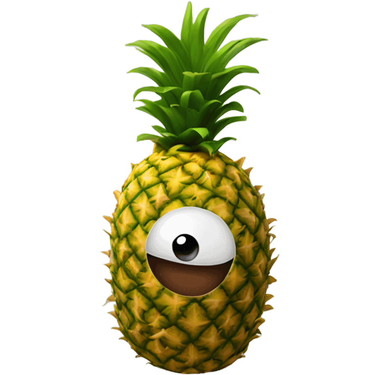 Pineapple face emoji