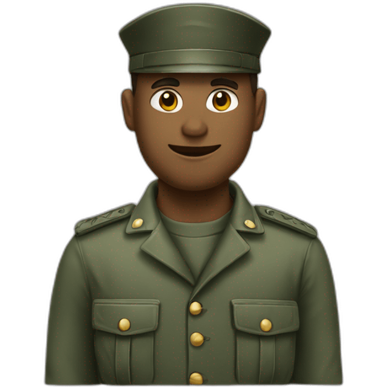 Militaire qui salu avec la main emoji