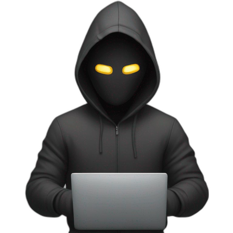 hacker using computer emoji