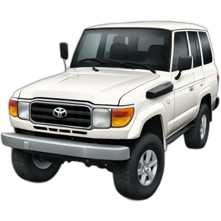 white toyota land cruiser emoji