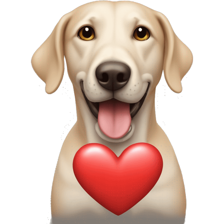 Perro con corazón  emoji