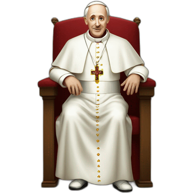 Pope with large beautiful chest emoji