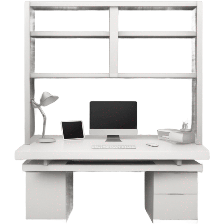 minimalist-clean-workspace-desk-with-grey-white-wood-colorway-front-view emoji