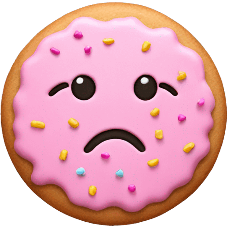 pink cookie with sprinkles  emoji