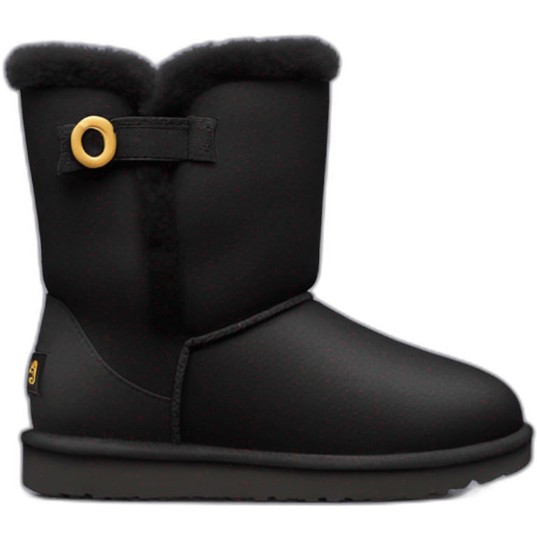 Black ugg Mini boot emoji