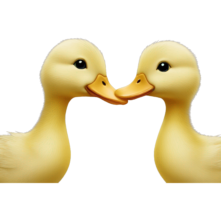 Duckling kiss emoji