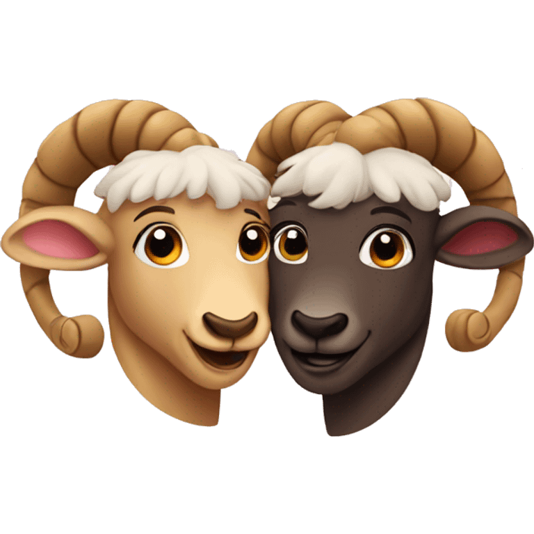 two aries in love emoji