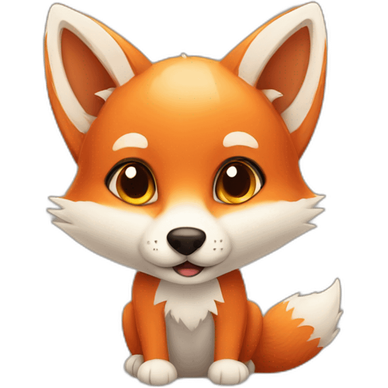 Cute fox emoji