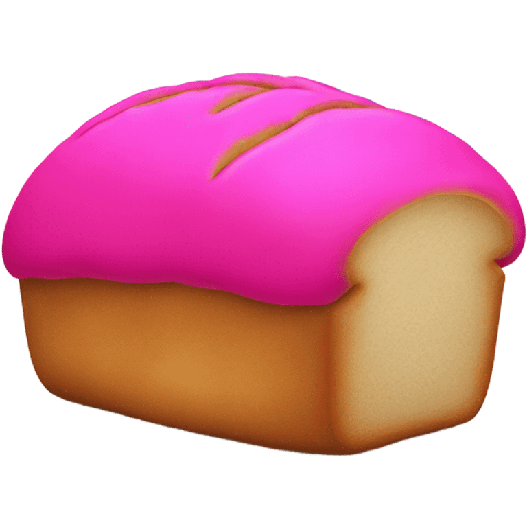 Hot Pink loaf of bread  emoji