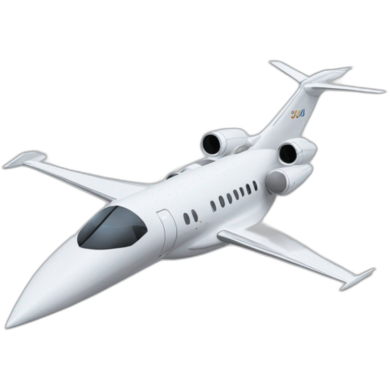 Dassault falcon 6X jet emoji