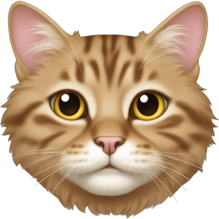 American Bobtail Cat ,Semi-long fur cat,face emoji