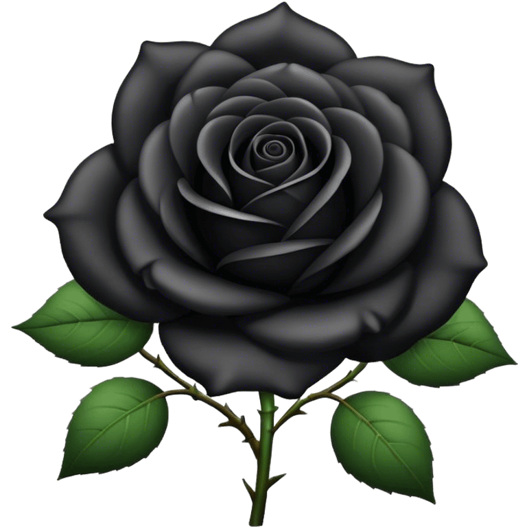 Black rose emoji