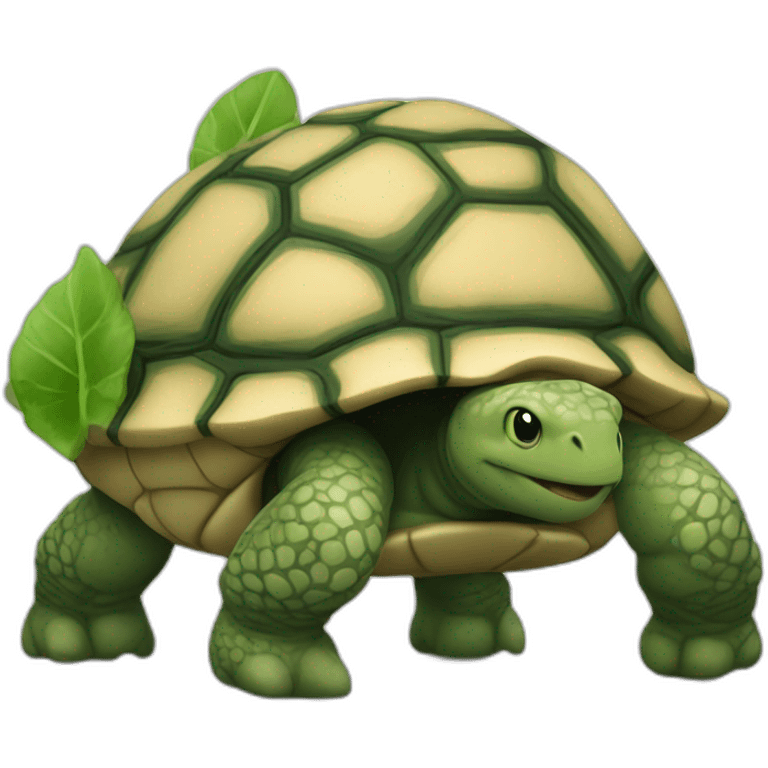 Cœur sur tortue emoji