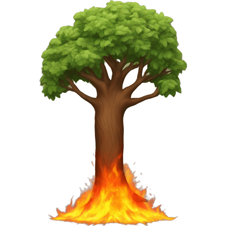 Tree on fire  emoji