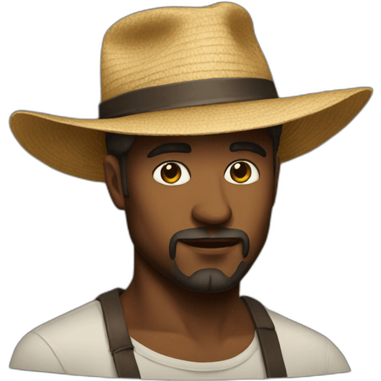 Artist with big hat emoji