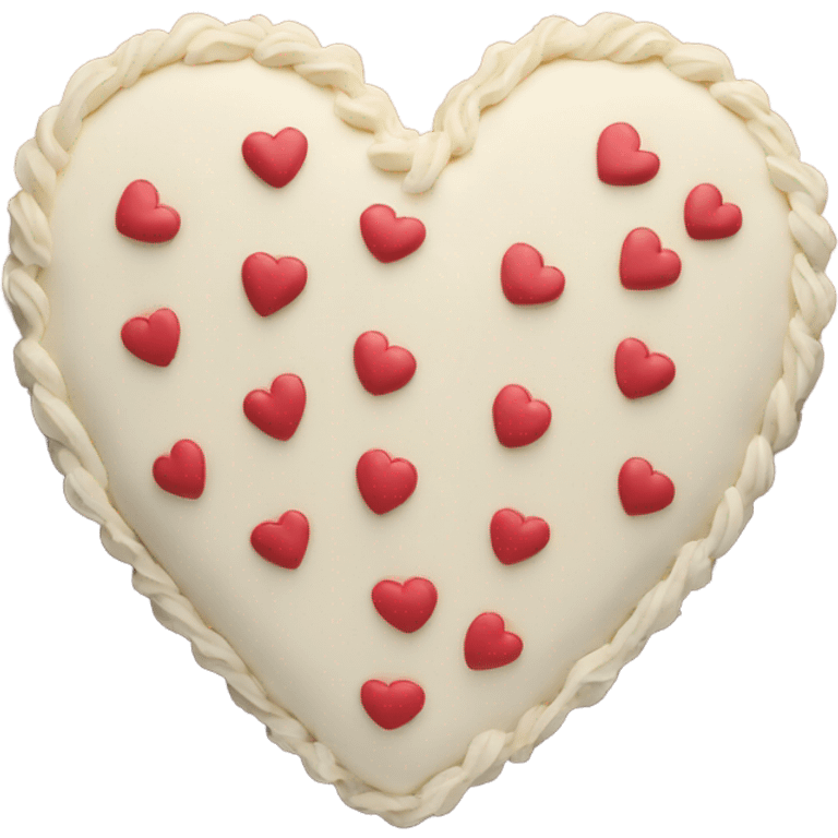 Vintage heart cake emoji