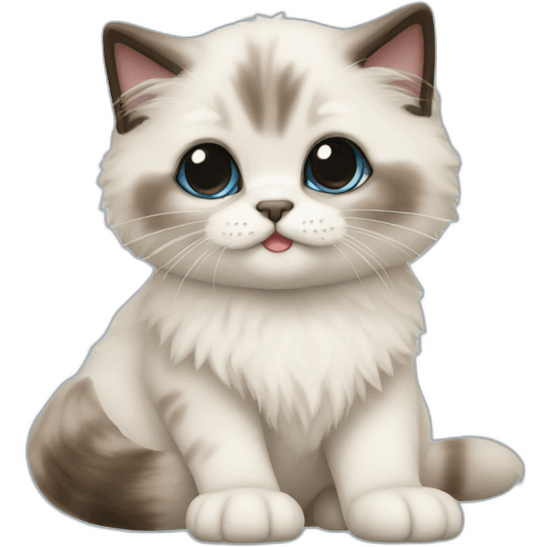 Ragdoll Sealpoint Kitten emoji