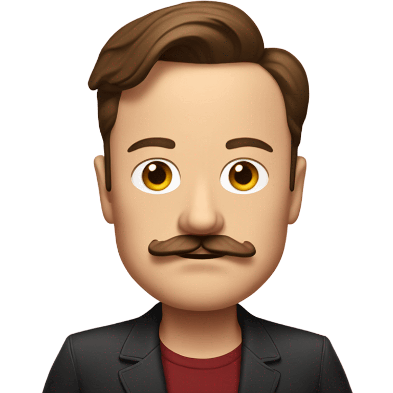 Elon musk with a mustache  emoji