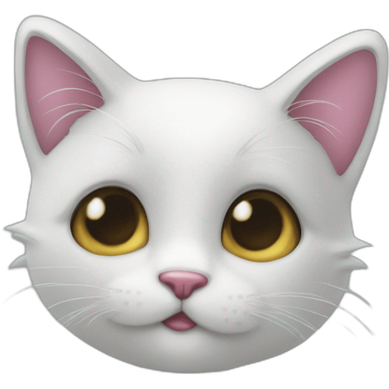 Fleur bisous chat emoji