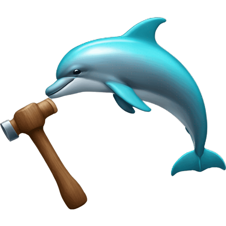 dolphin hammer emoji