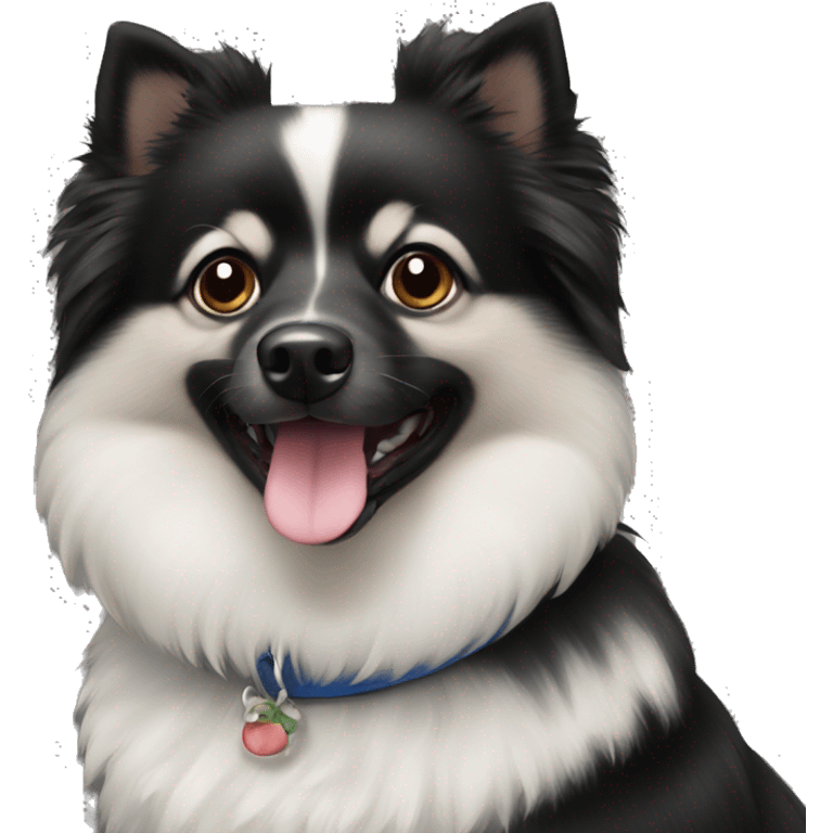 Black German Spitz  emoji