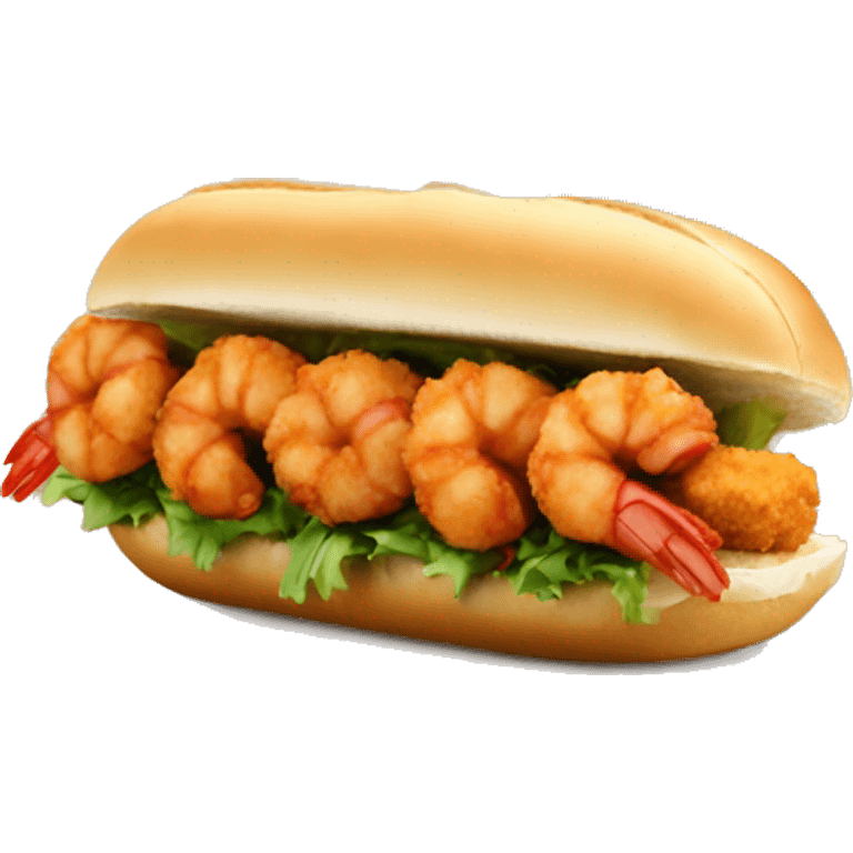 Fried shrimp Po boy emoji