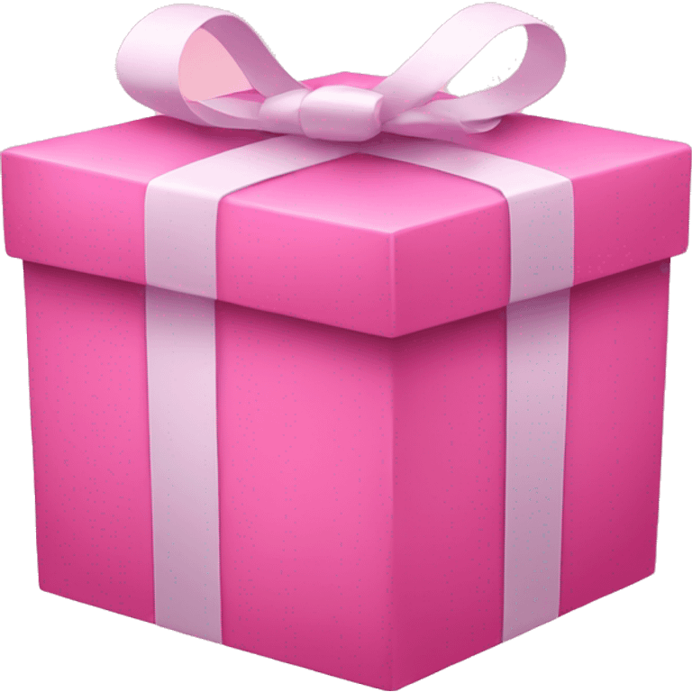 Pink gift box emoji