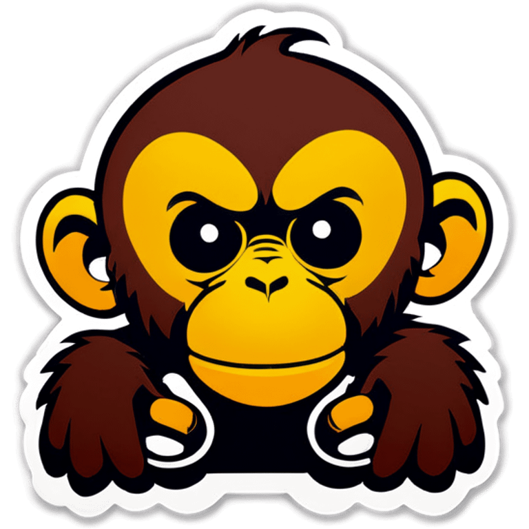 Sick monkey emoji