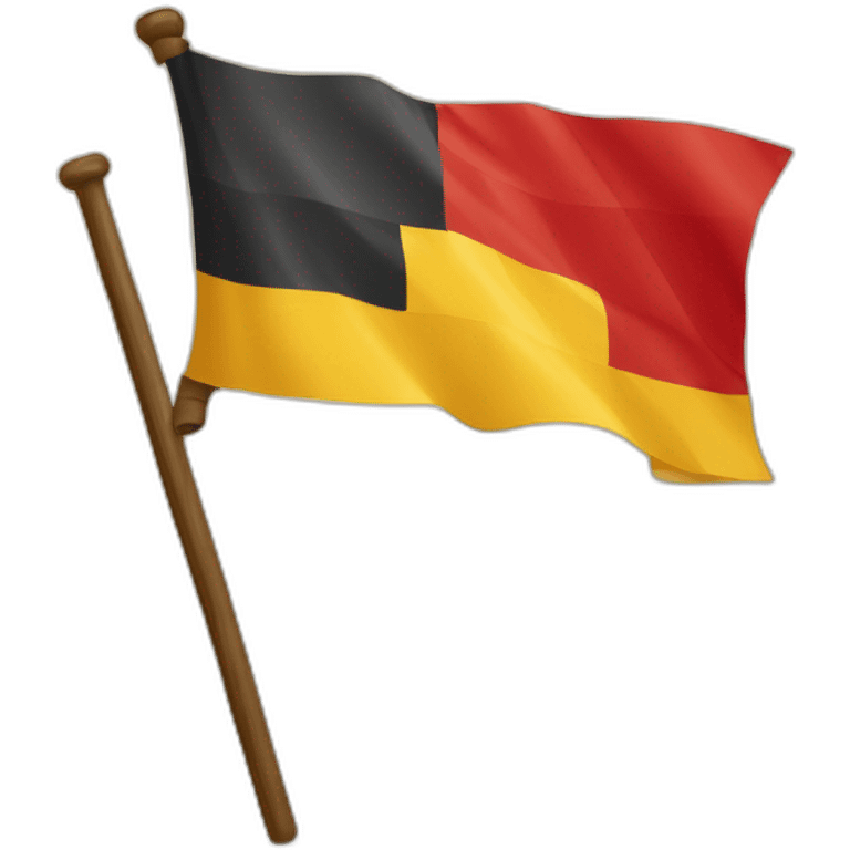 Drapeau de l’Allemagne dans un style du moyen age emoji