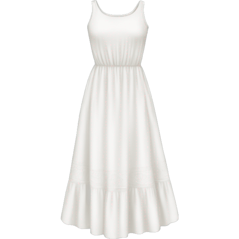 white flowy sundress emoji