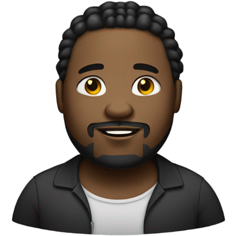 Fare skinned overweight Black man with dread Locs and goatee  emoji