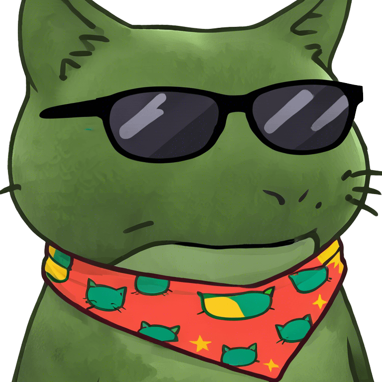 Cat with sunglasses emoji