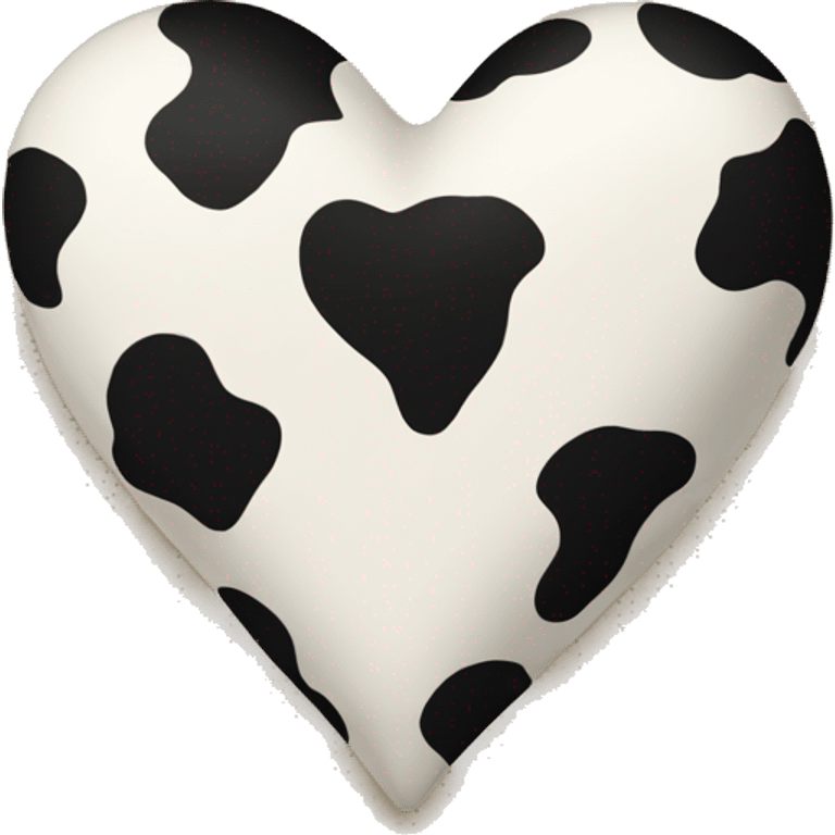 Cowprint heart emoji