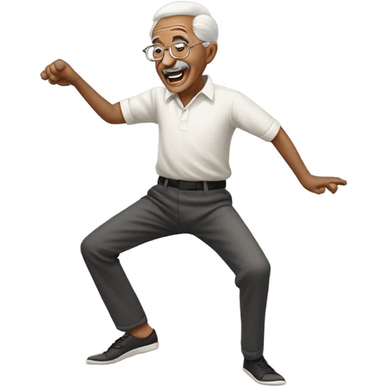 Old man twerking emoji